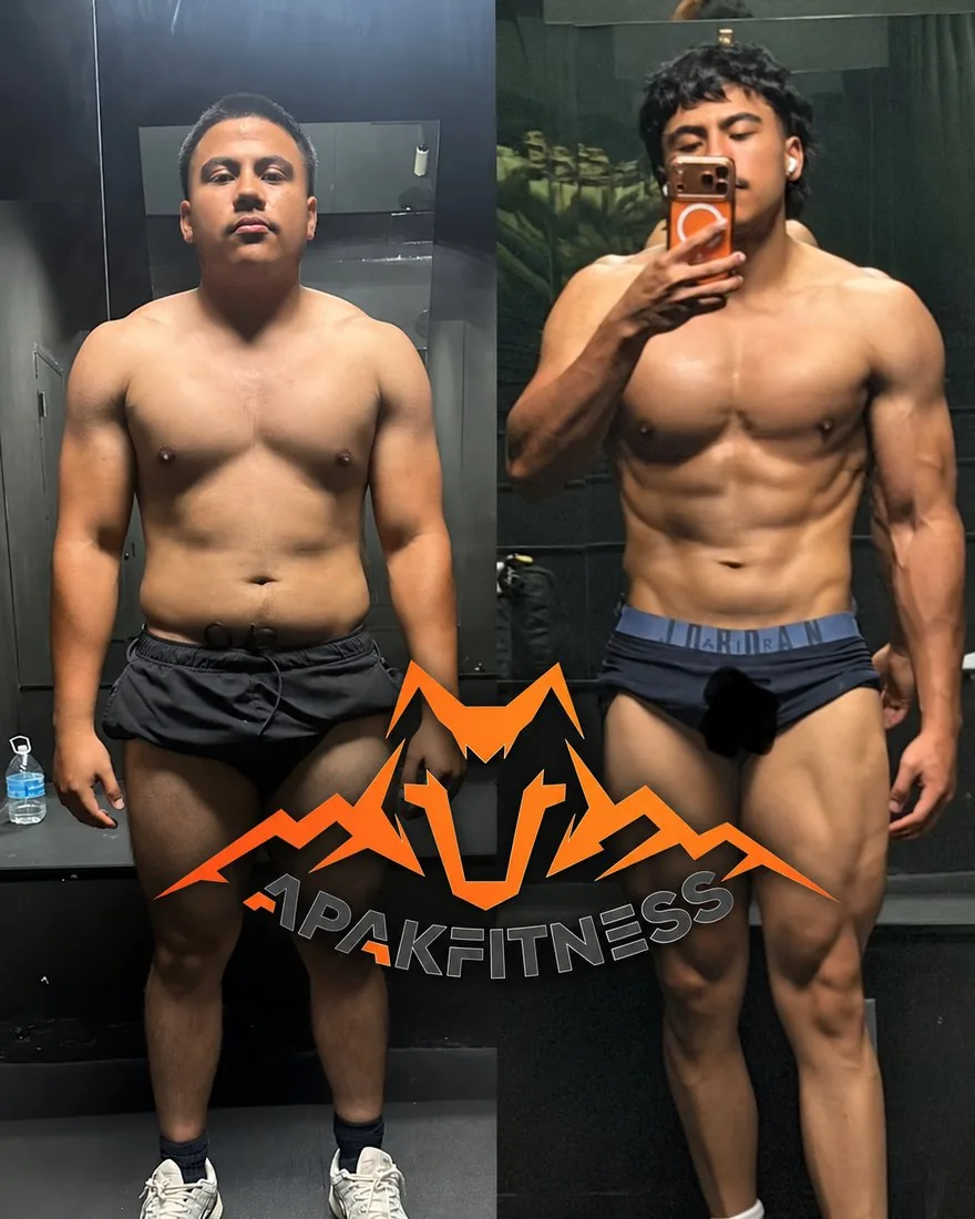 Javier, before and after